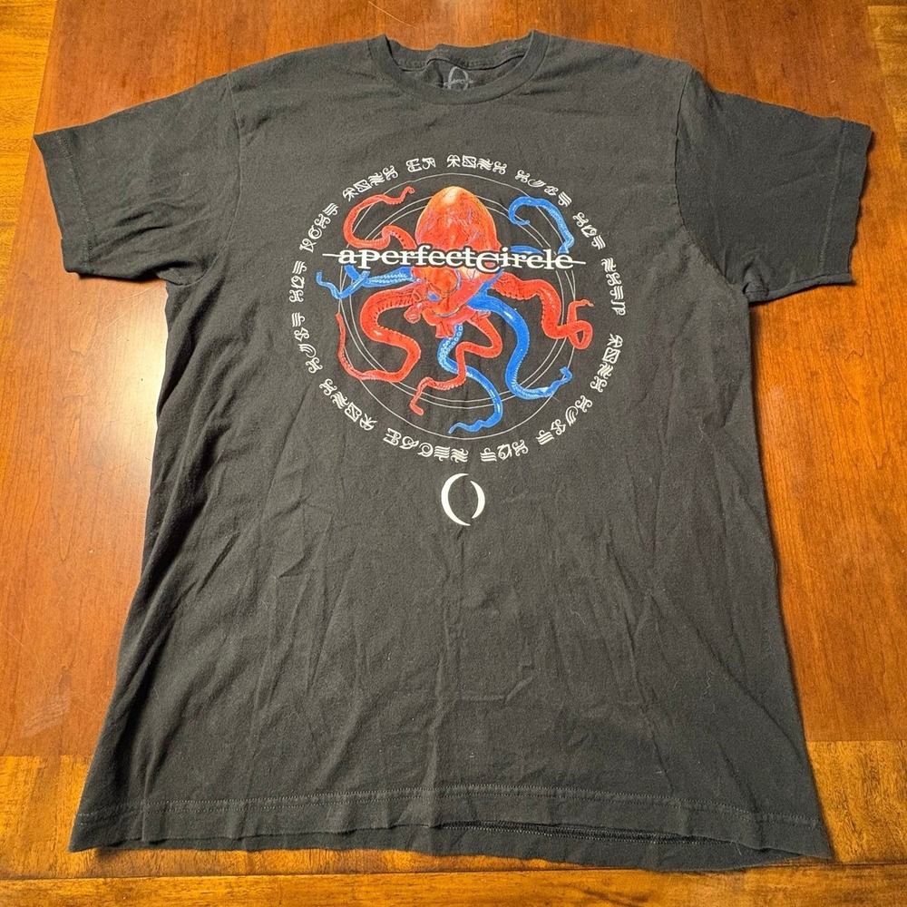 A Perfect Circle Octopus Graphic Band T-Shirt Black Large Maynard Keenan